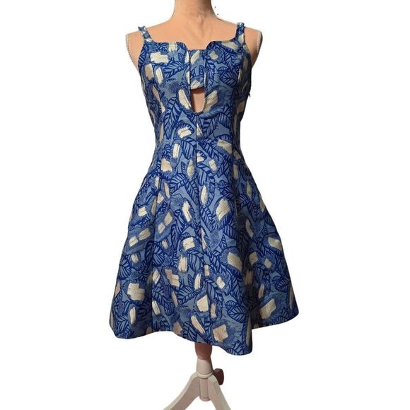 Opening Ceremony Brocade Cutout Mini Dress - Picture 1 of 5